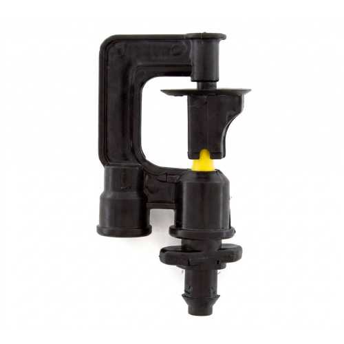 MINI IRRIGATORE MONOGETTO DINAMICO foro ugello 2 giallo . Art. 200P03 - BETAPLAST